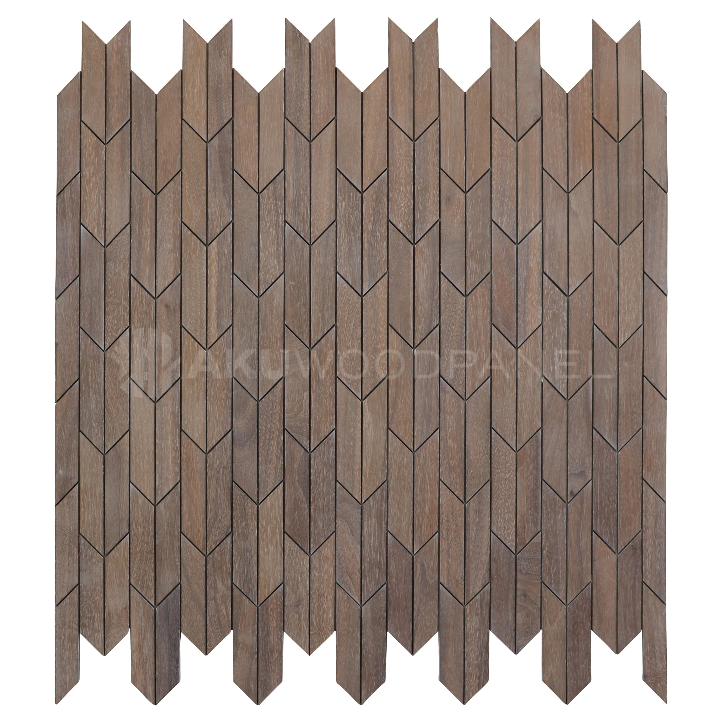 Decorative Wall Panel | Crimson - Pearl White  | 60x60cm | American walnut | Handcrafted | 3D panel